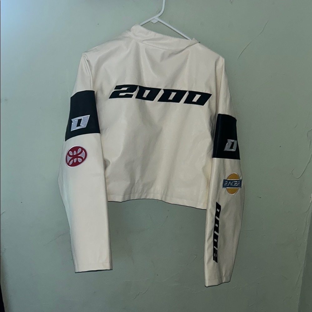 Women's Cream Racing Jacket